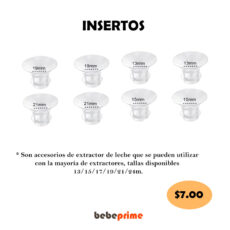 Inserto 13/15/17/21/24 mm